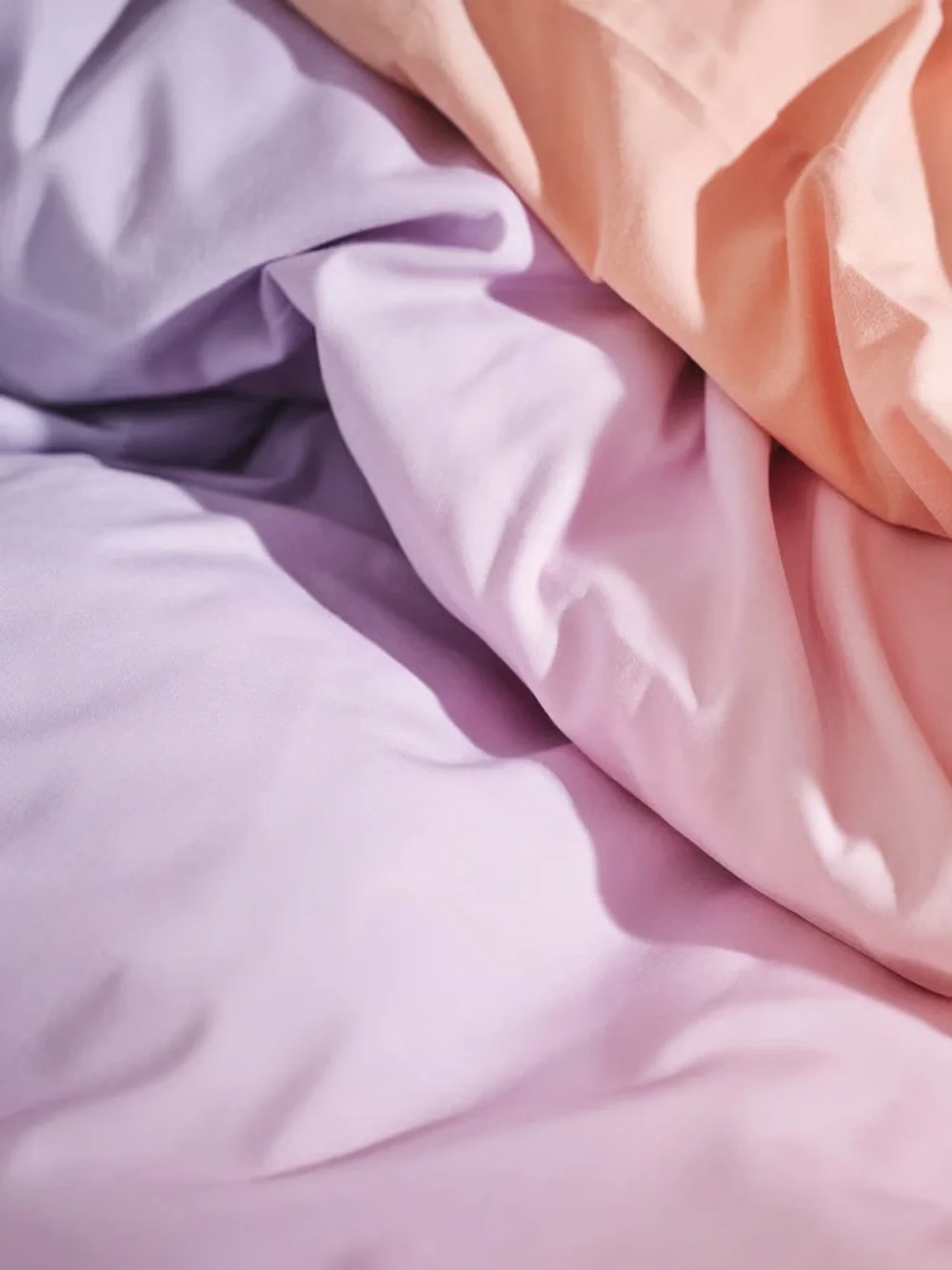 Lavender & Peach Ombré Duvet Cover Set - Full/Queen